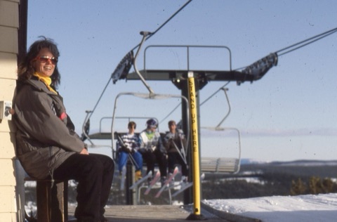 1990s jan Alltucker at top of lift 2