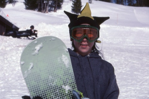 1990s unknow snowboard kid