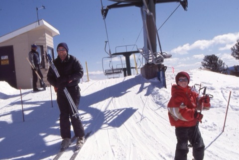 1990s unknown Triple Chair Unloading