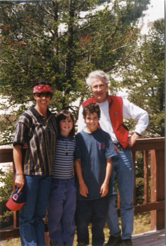 1990s unknown family at showdown on house deck