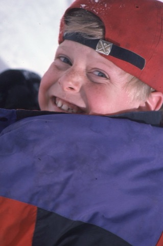 1990s unknown kid in red hat