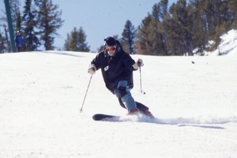 1990s unknown man - Baron Noble? telemark skiing