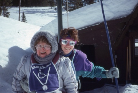 1990s unknown people Eagle Mount at Rope Tow