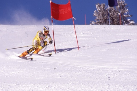 1990s unknown racer going through gates