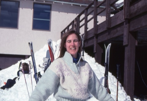 1990s unknown woman near lodge
