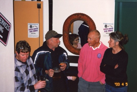 2003 Bob Reynolds, George Willett, Margie Willett and a girl in the mirror