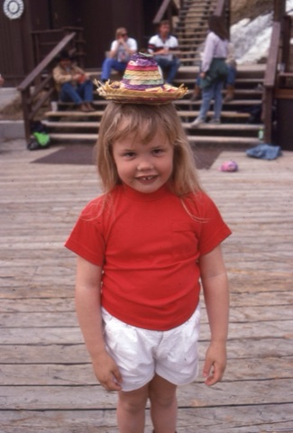 1994 Kadie Golberg on deck at summer party