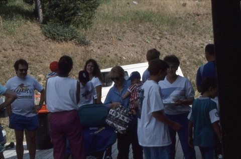 1994 Mike Gold, Charley Willett, Debbie Metuecci (O'Day), Margie Willett, William Gold, Katie Boedecker, George Gold summer party