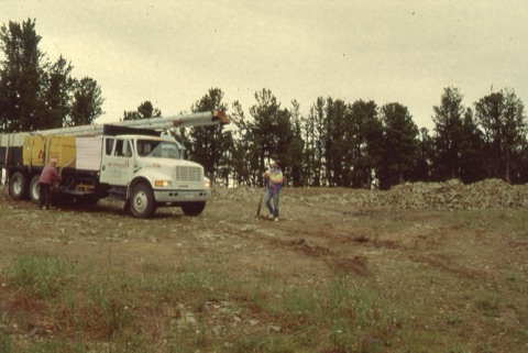 1994 Top Rock building beginning construction supply truck