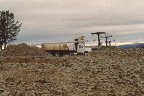 1994 Top Rock building beginning construction with lots of rocks