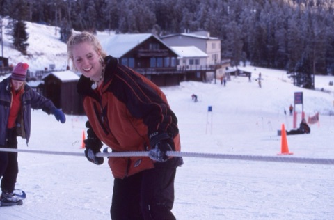 2000s Alice Katzenberger on rope tow