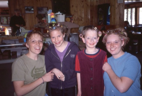 2000s Angie Rasmussen, Carly Mosher, George Gold, unknown girl Tacky Attire Day