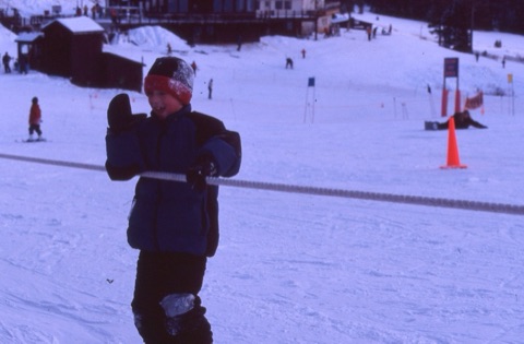 2000s Bridger Boedecker on rope tow