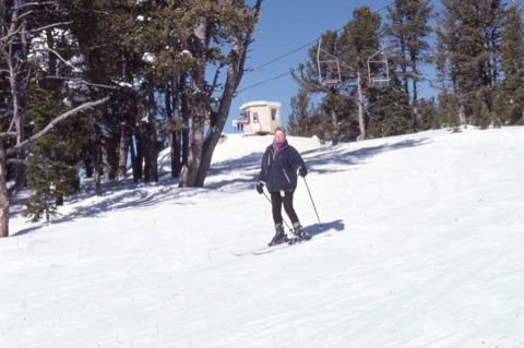 2000s Diane Carter near top of mountain