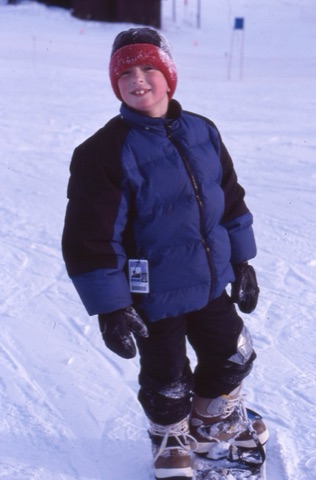 2000s George Clark (Gold) snowboarding