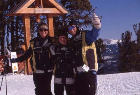 2000s Jake Zander, unknown female, Derek with Mikes Bell in background