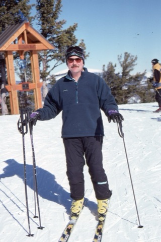 2000s Scott Mosher near Mikes Bell on top of mountain