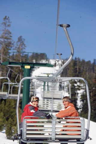2000s Shannon Hubbard and Jake Zander on chairlift2