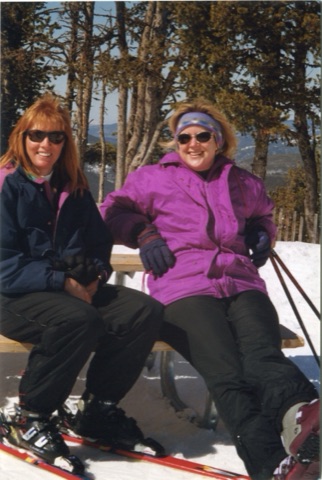 2000s Sue Broquist and Tony Quinn on top of the mountain