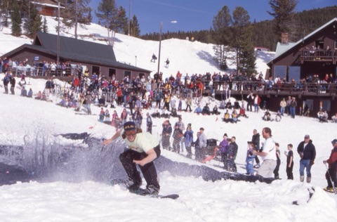 2000s Tyrel Jacobs Pond Skim big crowd