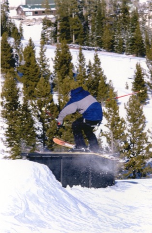 2000s unknown skier on rail