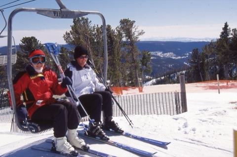 2000s unknown woman and man unloading on triple