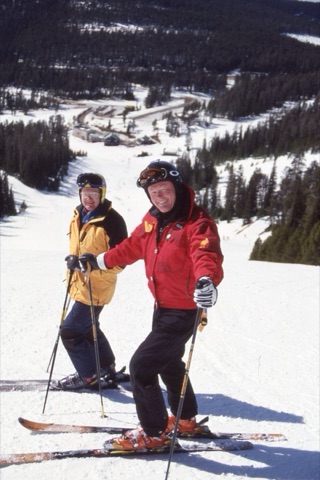 2001 unknown skiers on headwall