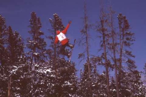 2001 unknown snowboarder on jump