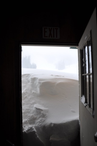 2009 Dec. 5 Massive snowstorm from inside Tbar Coffee Bar