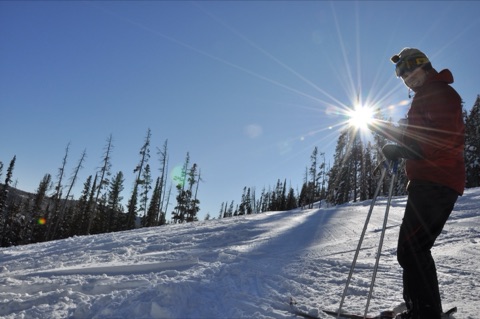 2010 Ben Haugan — On the snow — Holding the sun