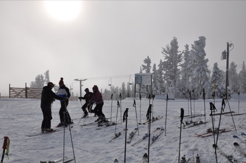 2010 George Willett, Baron Noble at top with lots of empty skiis