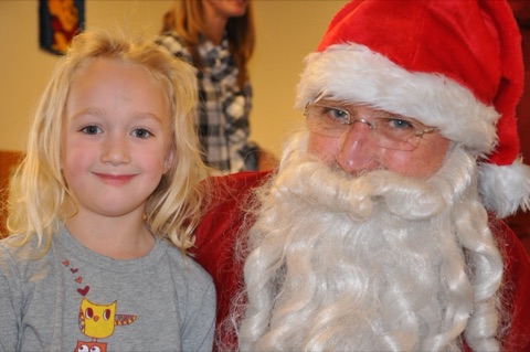 2010 Kaleigh Willett with Santa