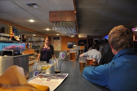 2010 Lacey Morrison behind bar at Hole in the Wall Saloon