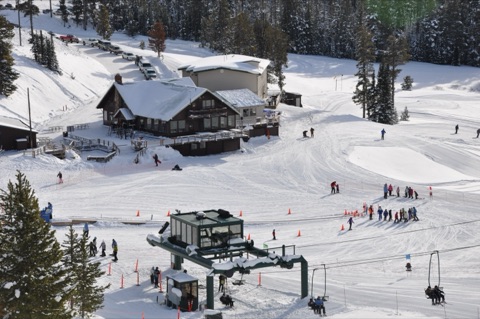 2010 View of learning Area and Lodge taken from Bovey Headwall
