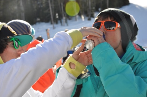2011 Matthews and Nathan Peterson at terrain park awards ceremony