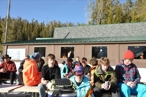 2011 group of terrain park event contestants, George Gold, Will Gold, Pat Tice