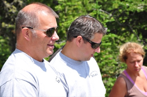 2012 Chris Hall, Matt Hall and Laurie Hall at Dick Halls memorial
