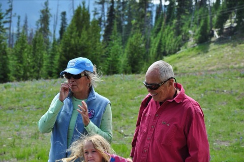2012 Margie Willett, George Willett and Kaleigh Willett at Dick Halls memorial