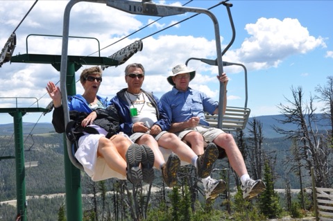 2013 3 people on triple chair at top