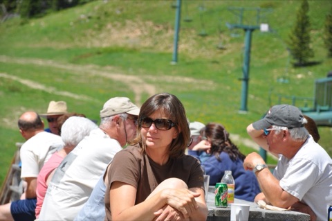 2013 Melissa Johnson on lodgedeck in summer