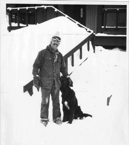 1973 George Willett and Griz the Dog-