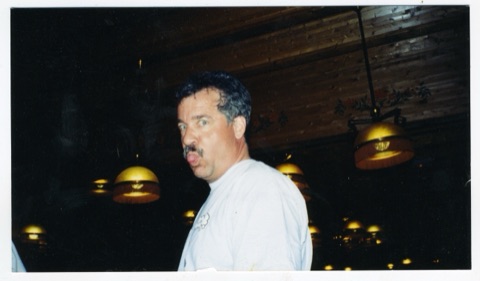 1990s Jim Gold sticking tongue out