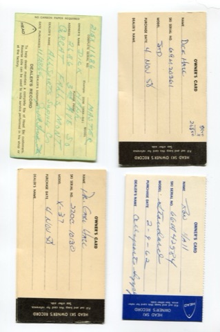 1960s Hall Family Ski Owners Card2