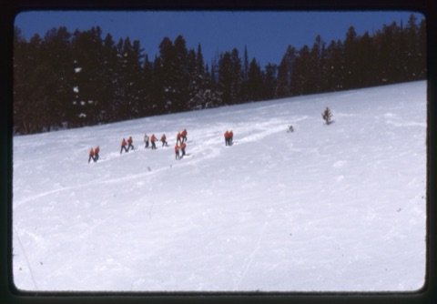 1978 Ski Patrol on mountain