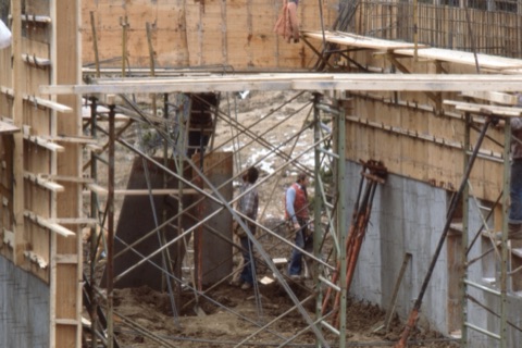 1978 Triple Chair Construction, Steve Theisen, bottom terminal
