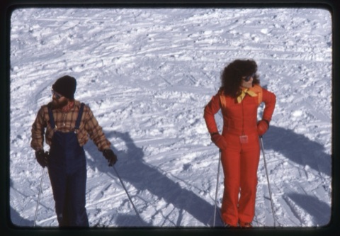 1979 Man and Woman on skis