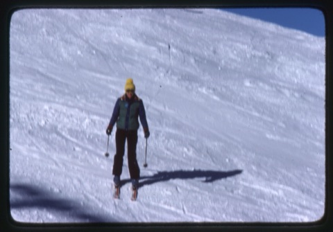 1979 Maybe Margie Willett skiing