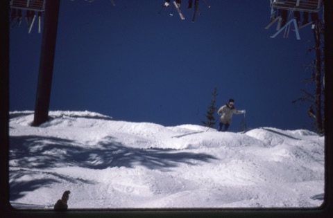 1979 Skier on top Upper Paydirt below triple chair
