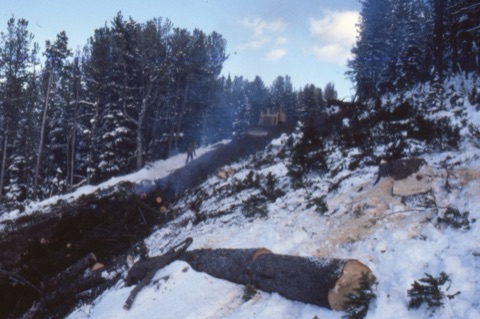 1981 Joe Pinski building the upper Prentice Run4