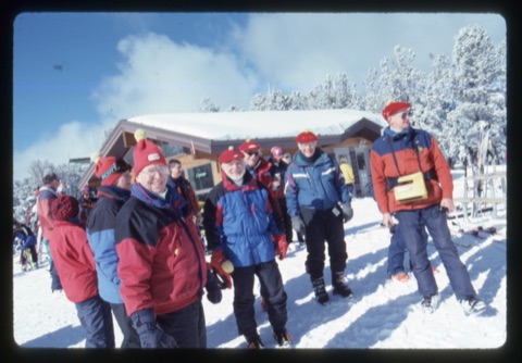 1999 Jim Hasterlik, Dale Pugh, Allan Rabbit, Pinky Mathews — Top Rock — Ski Bums Group